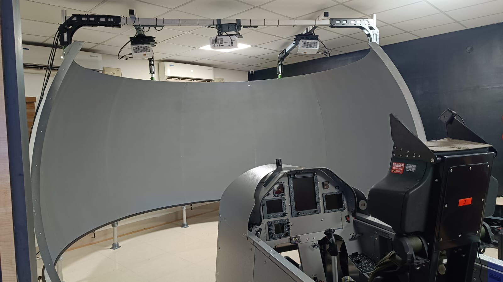 Dome shell and cockpit, pre-projection