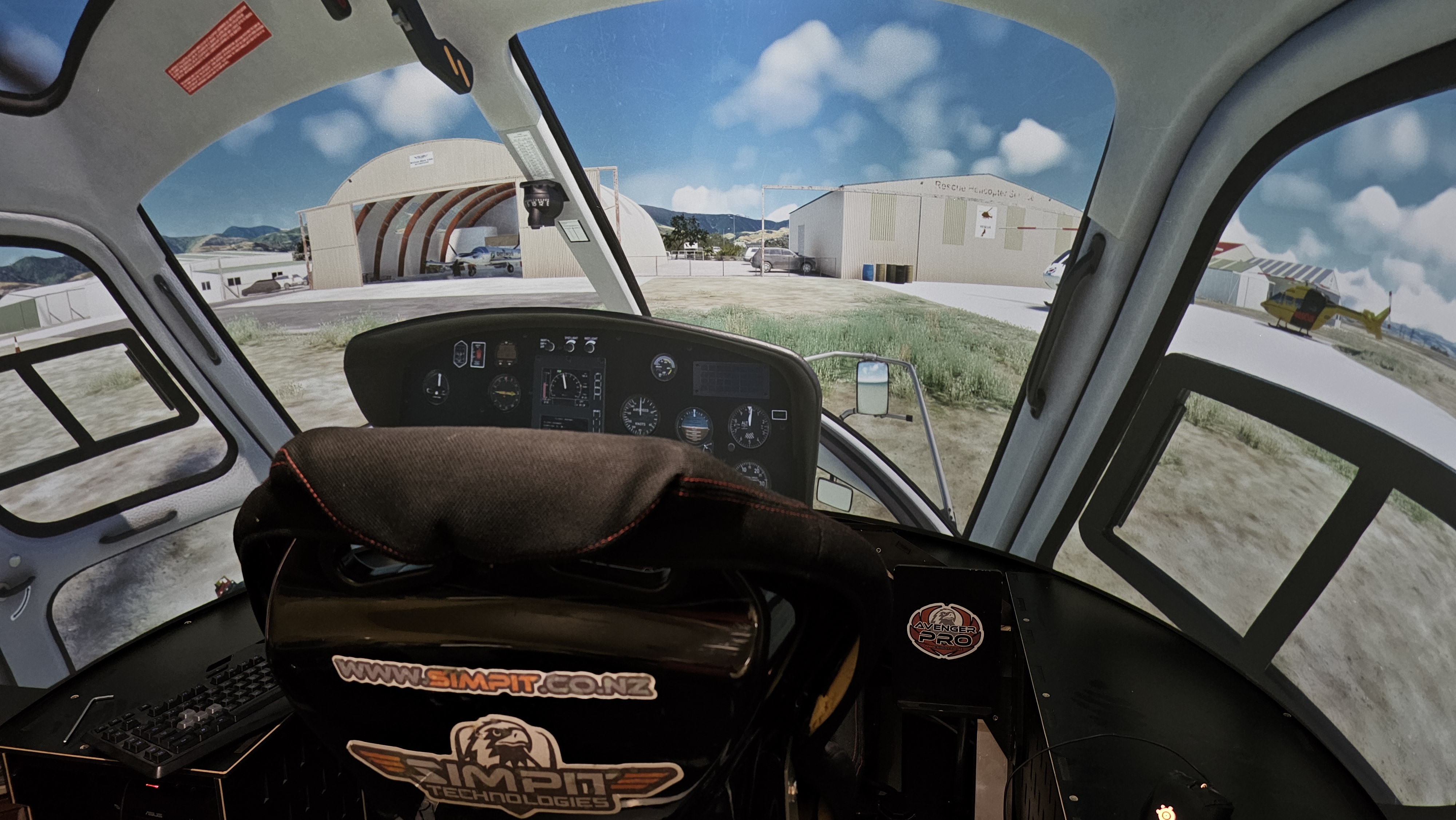 Helicopter cabin on the apron — Centurion 270 PRO