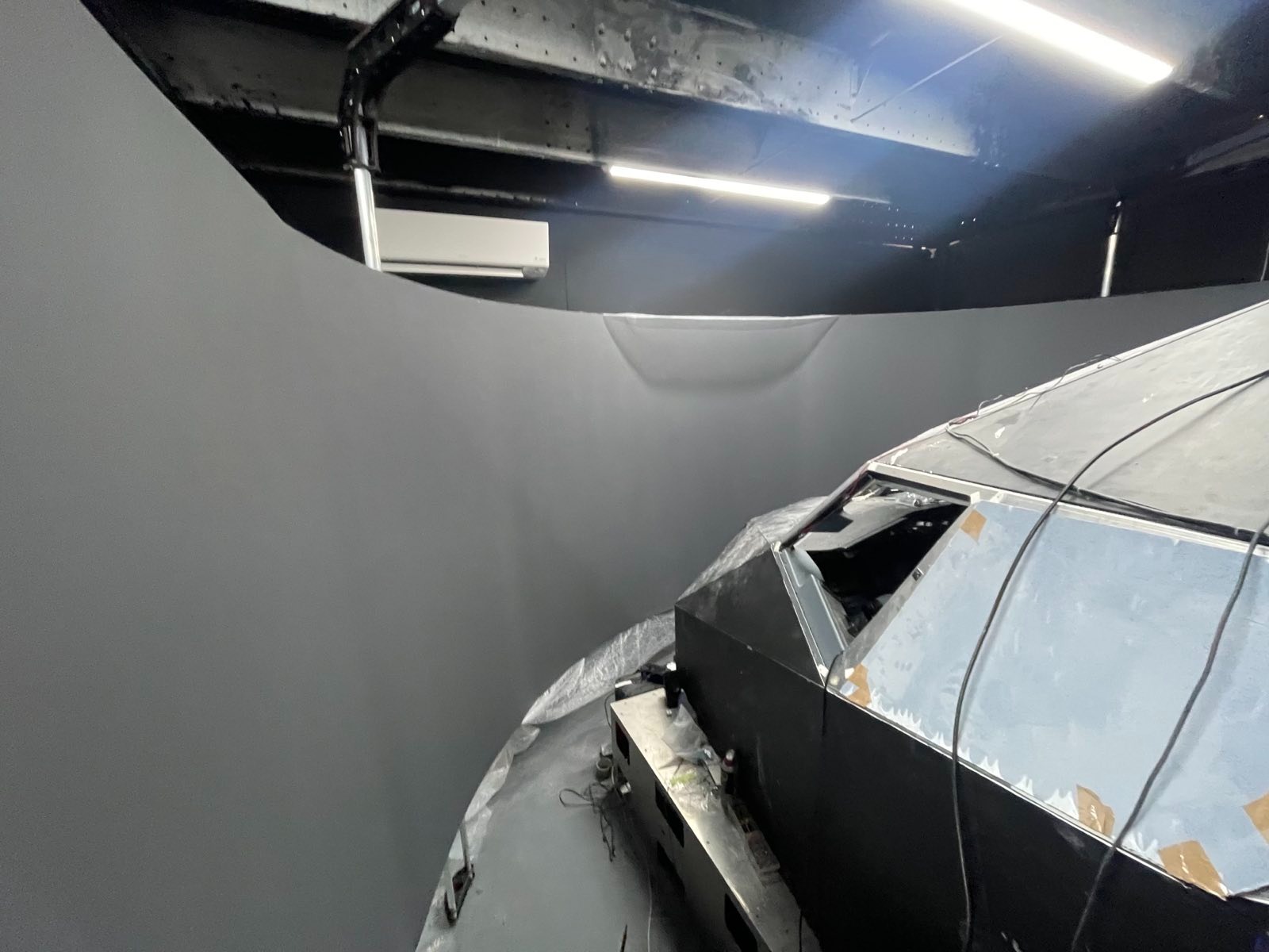 B/A install in a blackout training room